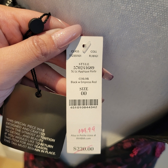 ❤️WHITE HOUSR BLACK MARKET MIDI FLORAL DRESS (BLACK) - Picture 6 of 6